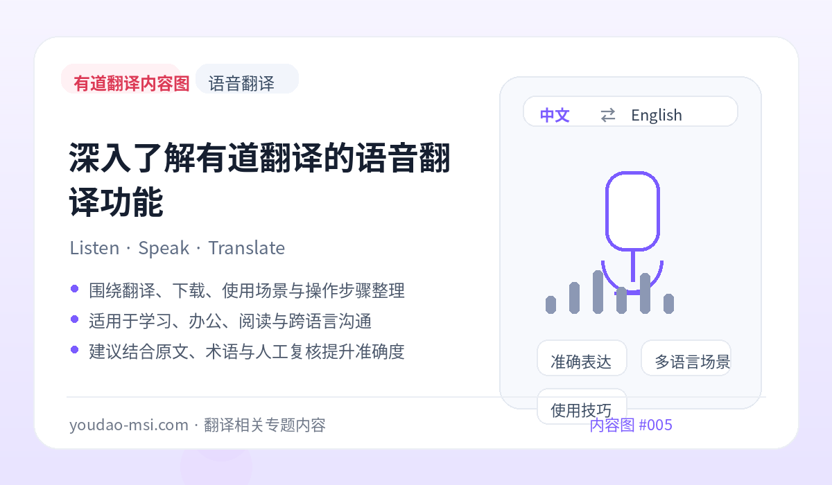 深入了解有道翻译的语音翻译功能