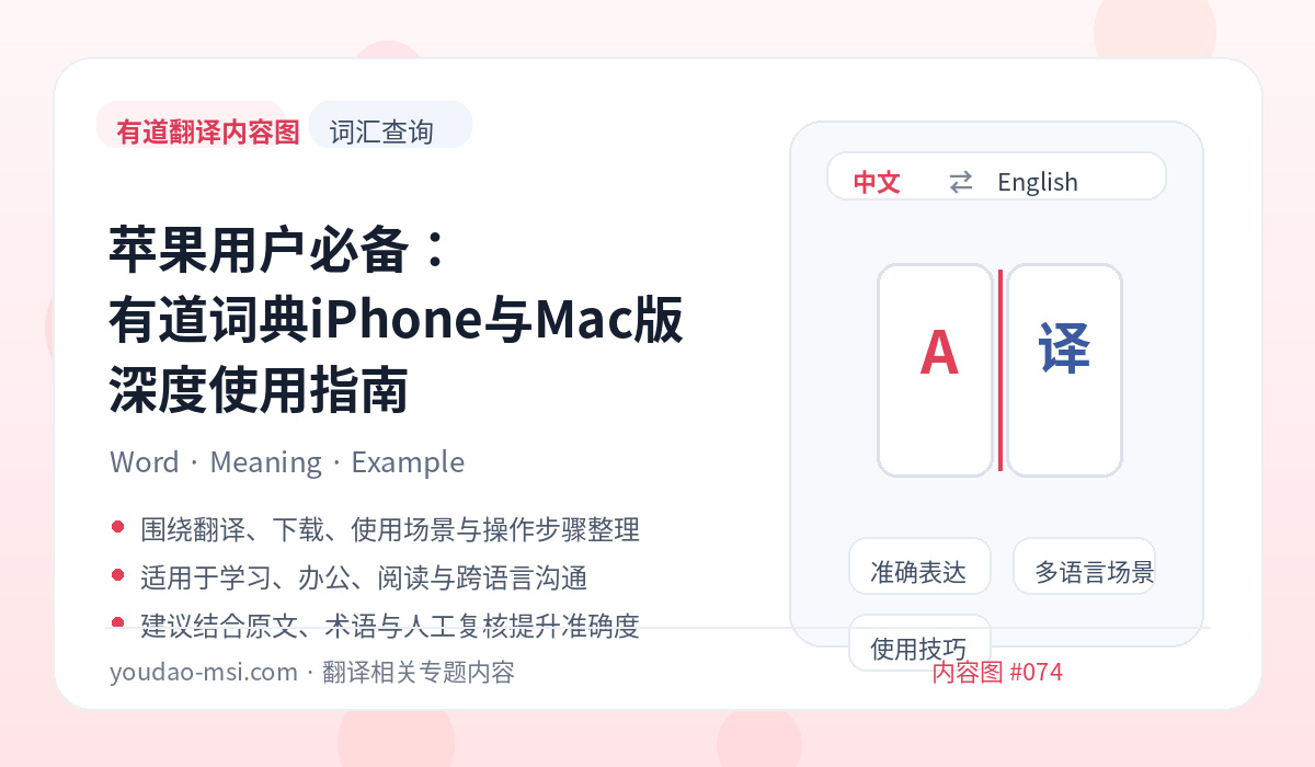 苹果用户必备：有道词典iPhone与Mac版深度使用指南
